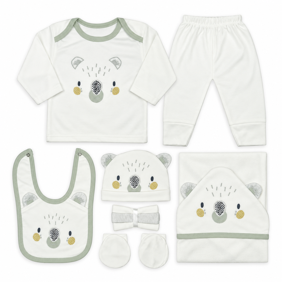 BABY STARTER SET 11 PIECES KOALA PRINT WHITE