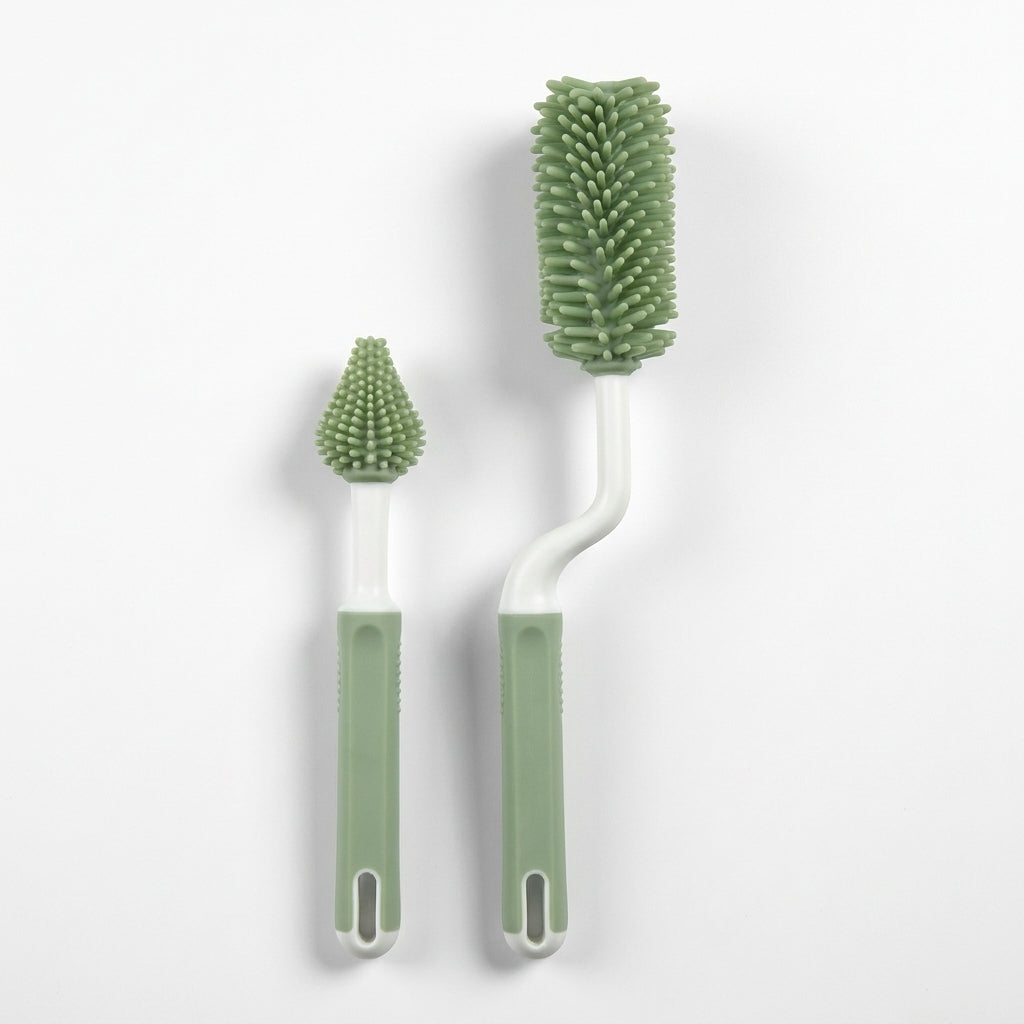 BABY SILICONE BOTTLE BRUSH GREEN SMART BABY
