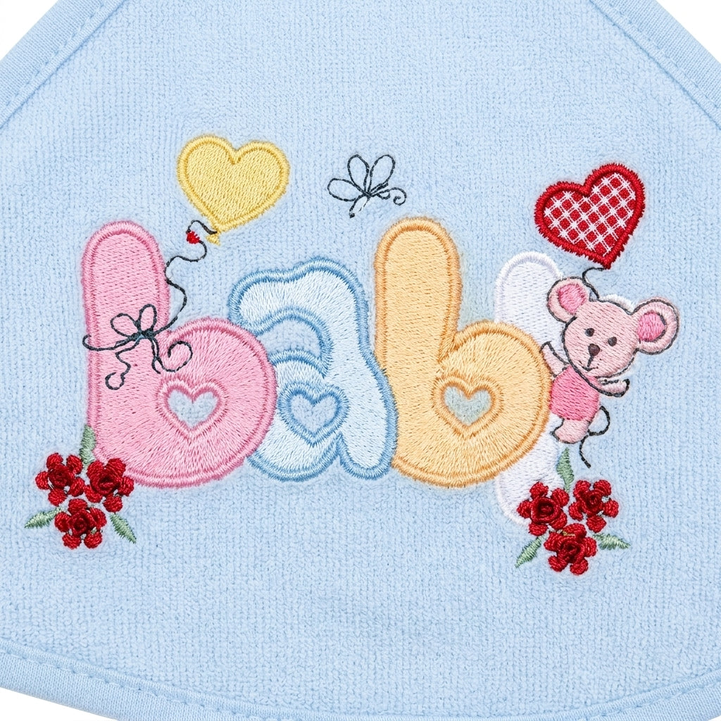BABY HOODED BATH TOWEL BABY BLUE MUMS WORLD