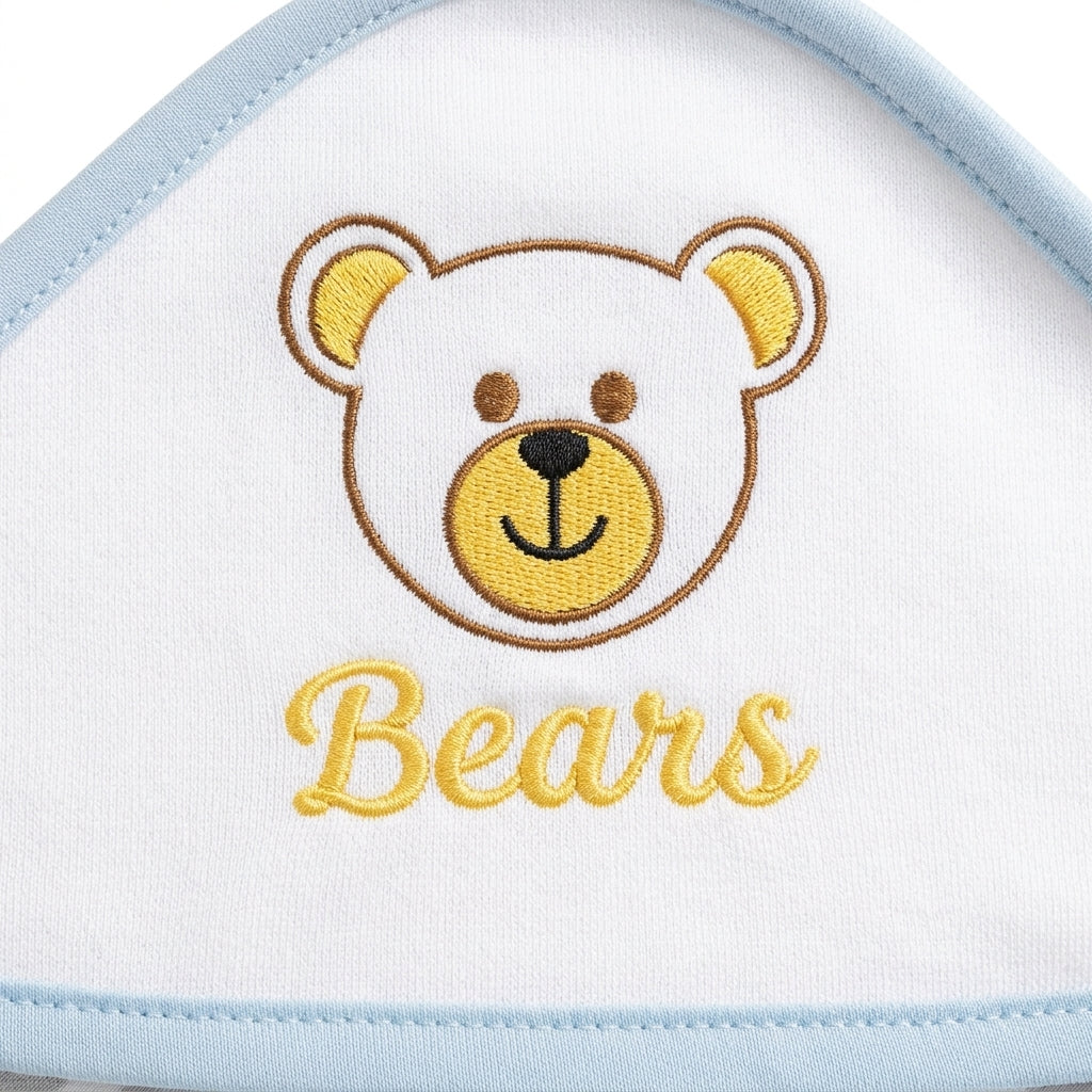 BABY HOODED BATHTOWEL ELEPHANT GREY