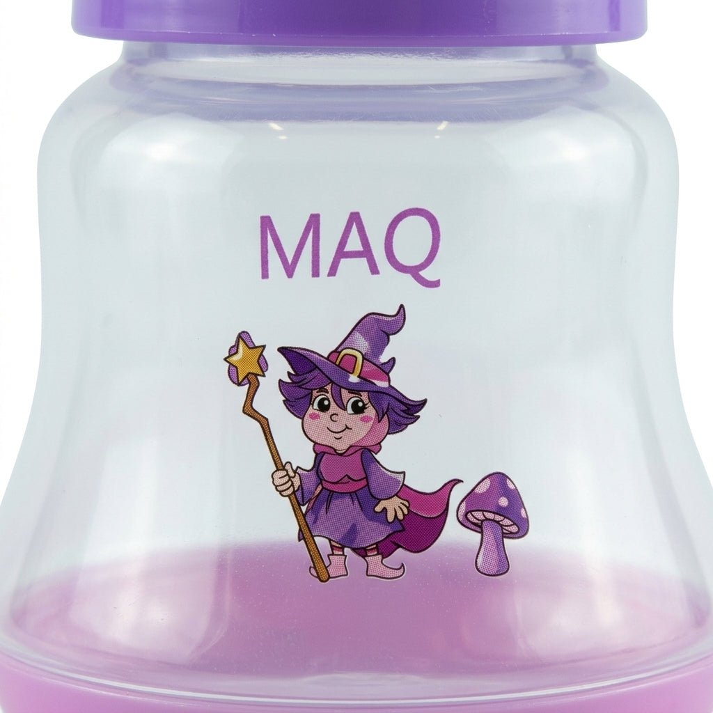 BABY FEEDING BOTTLE ELEPHANT PURPLE MAQ