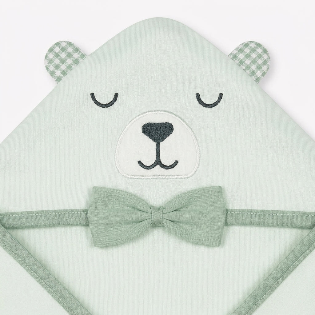 BABY WRAPPING SHEET BOO BEAR GREEN