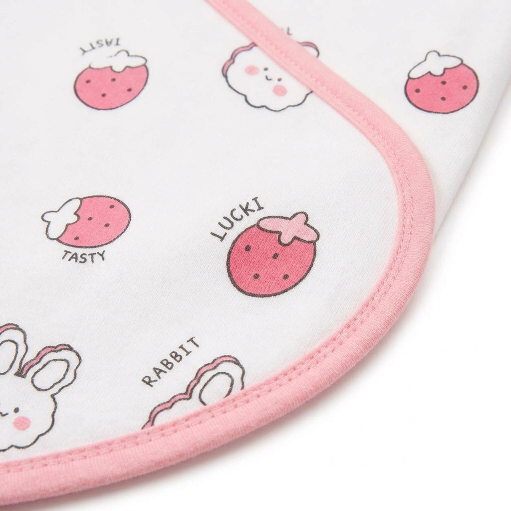 BABY WRAPPING SHEET LOVELY RABBIT PINK