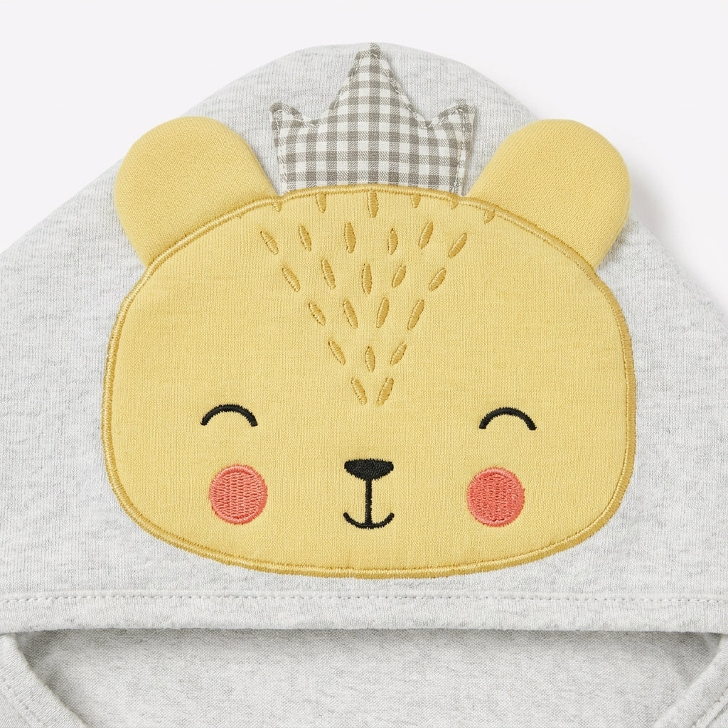BABY WRAPPING SHEET TAJ BEAR GREY