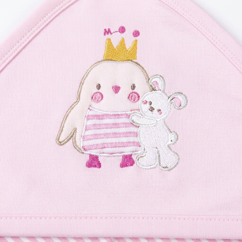 Sun First Wear Wrapping Sheet - Penguin, Pink