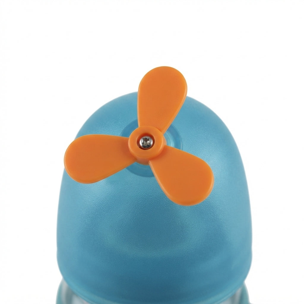 BABY GLASS FEEDER FAN CAP GREEN YES