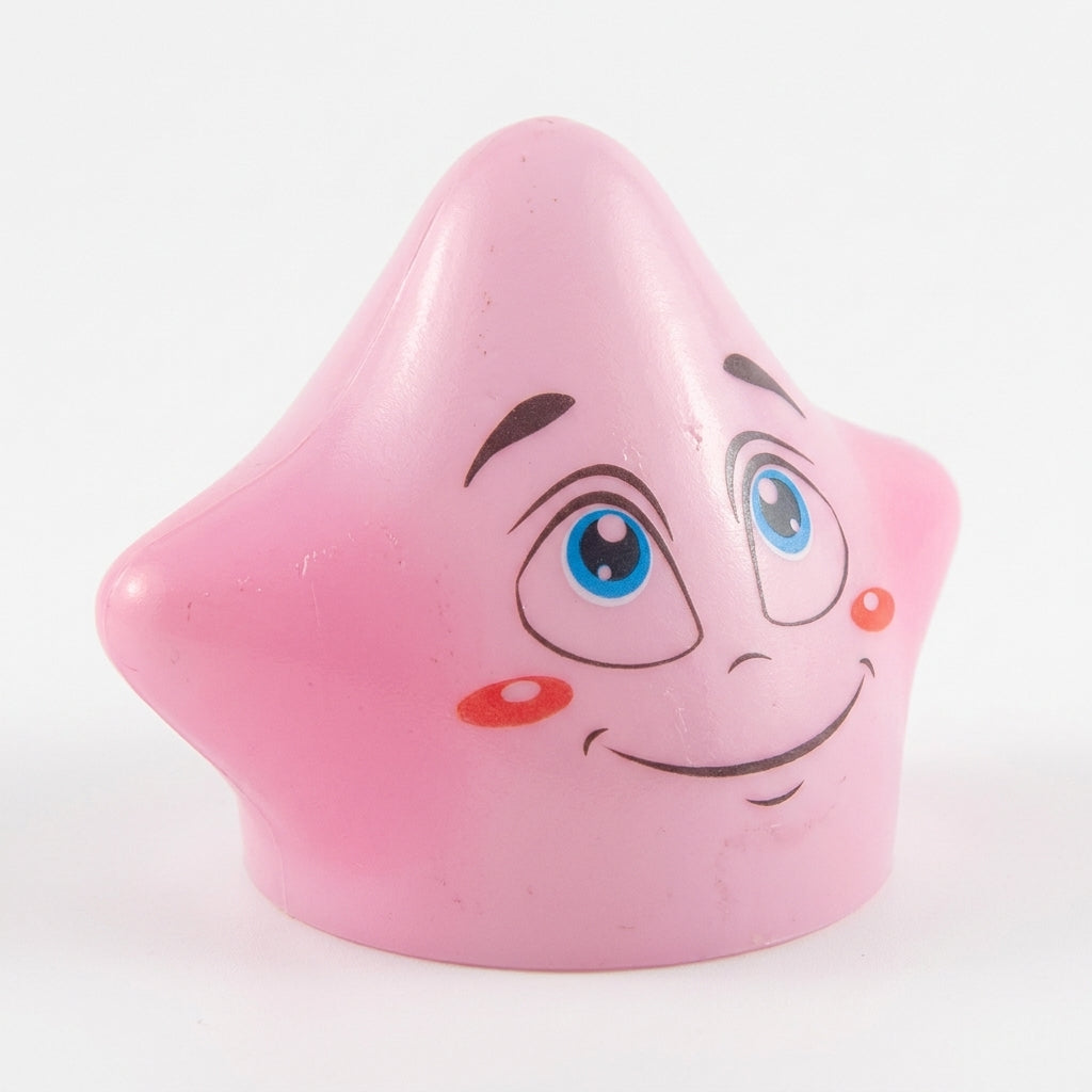 BABY GLASS FEEDER STAR CAP PINK YES