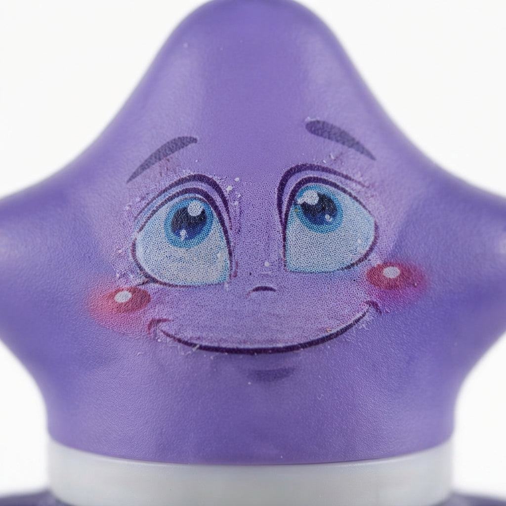 BABY GLASS FEEDER STAR CAP DARK PURPLE YES