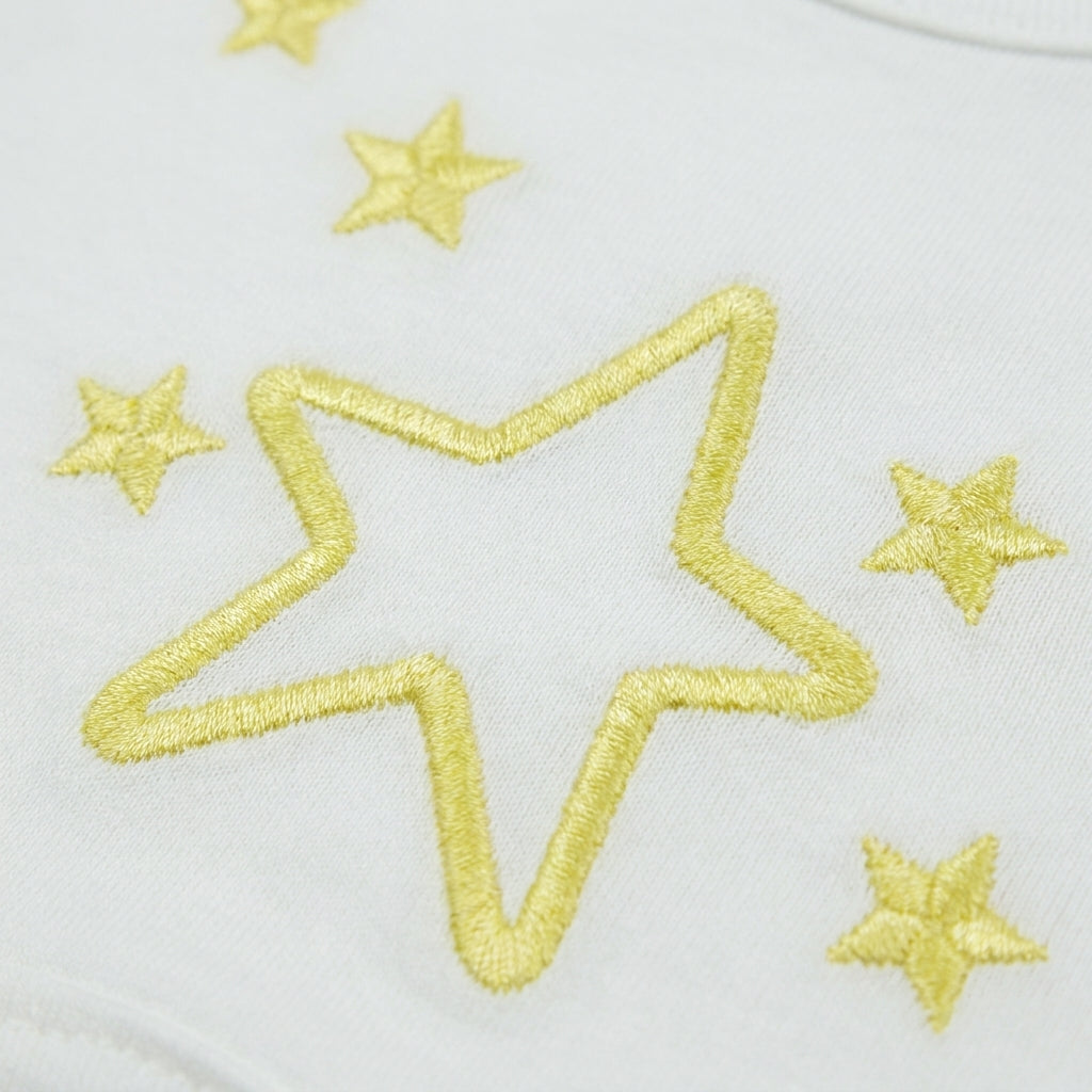 BABY Bib SET 3PCS STAR WHITE