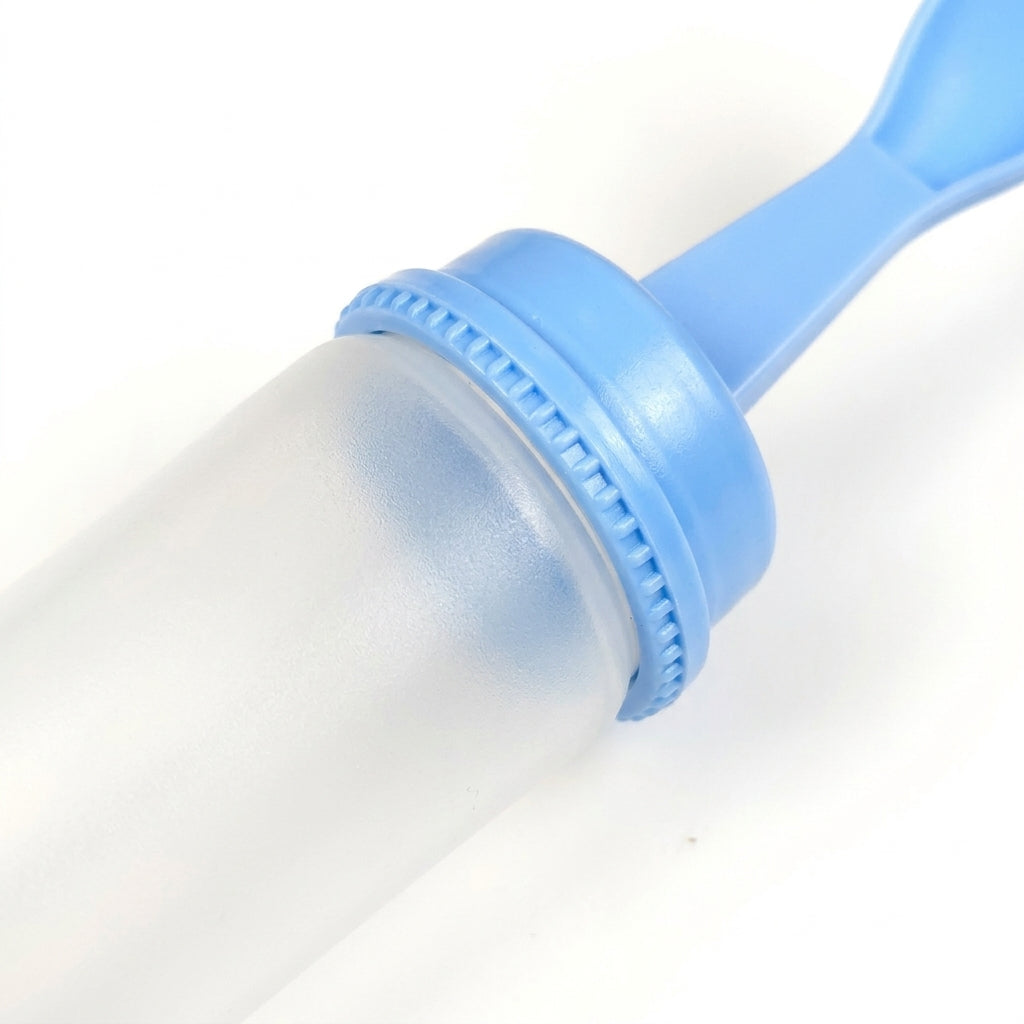 BABY SPOON FEEDER BLUE