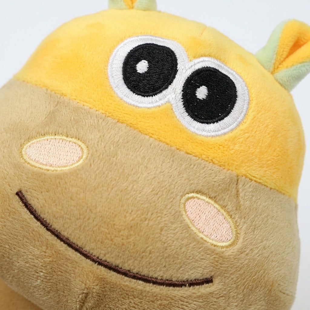 CUTE CARTOON FACE MULTI-COLOR PLUSH PILLOW TOY BROWN