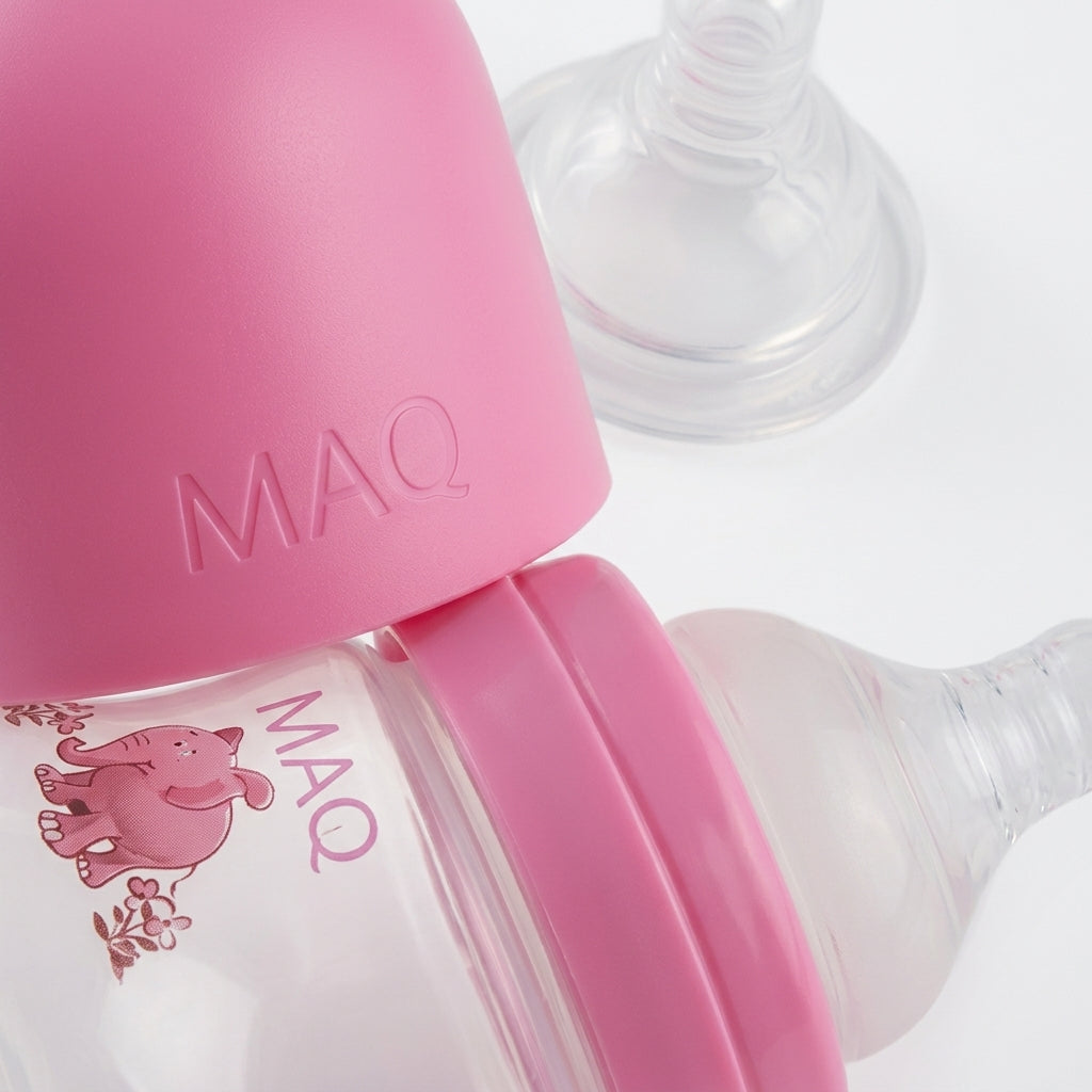 BABY FEEDING BOTTLE DOLPHIN BABY PINK MAQ