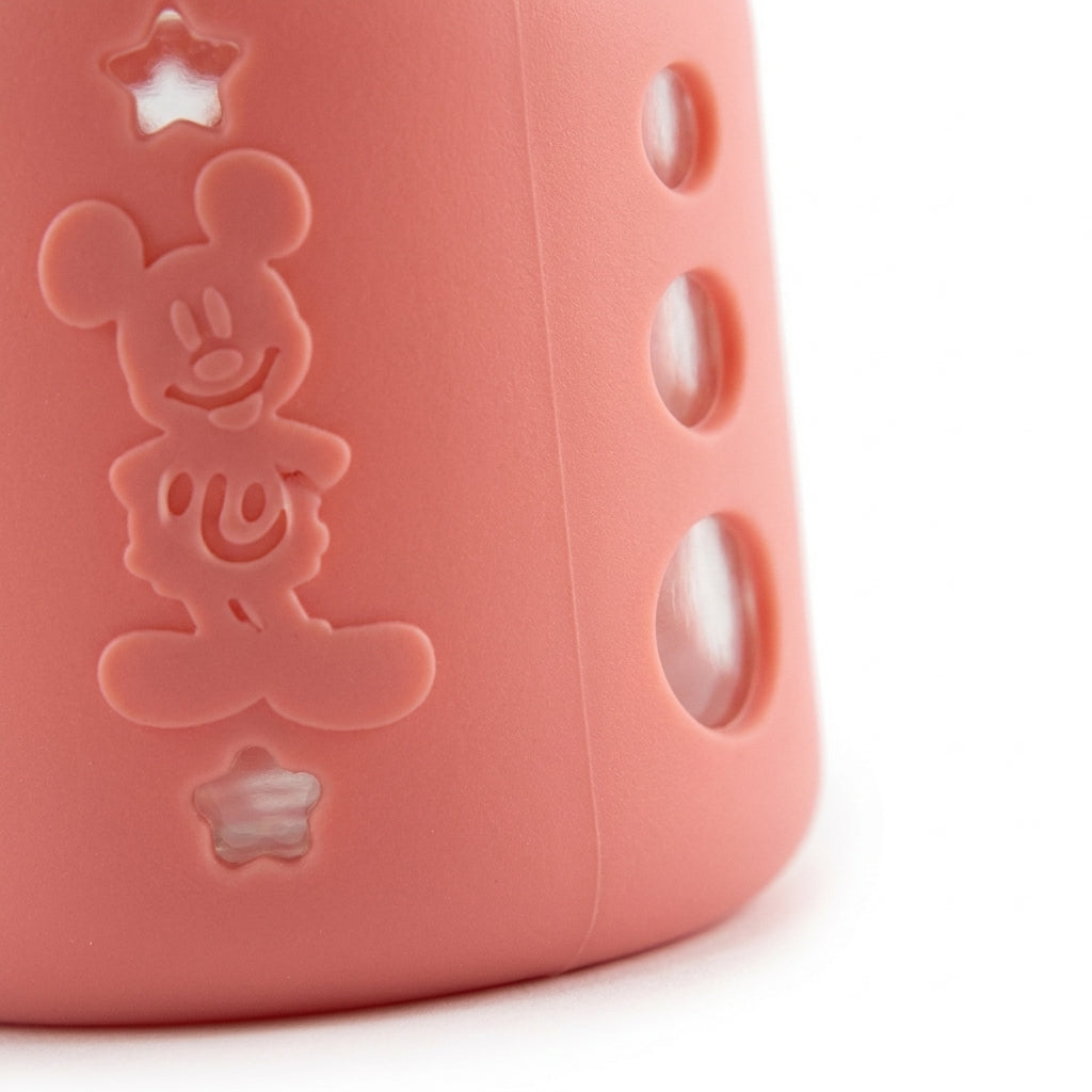 BABY GLASS FEEDER MICKEYMOUSE PINK YES