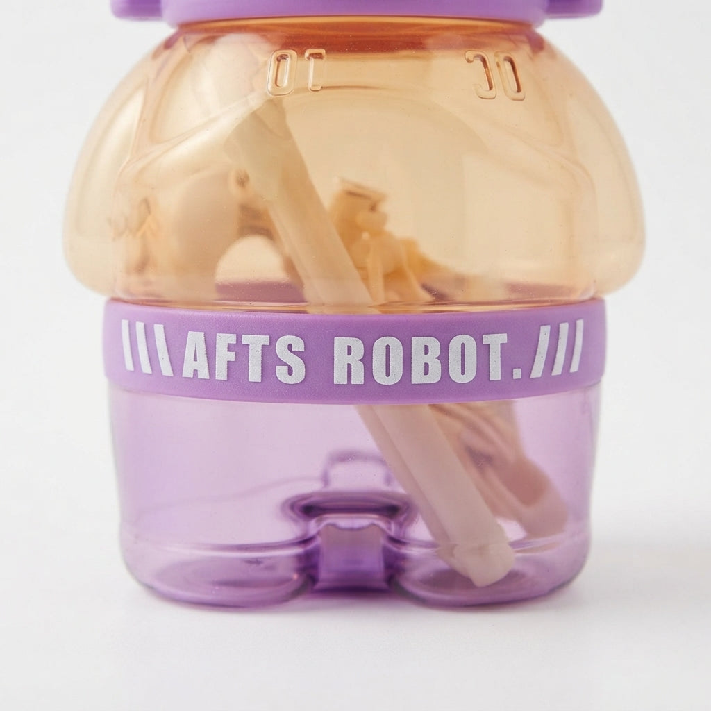 BABY STRAW SIPPER ROBOT PURPLE