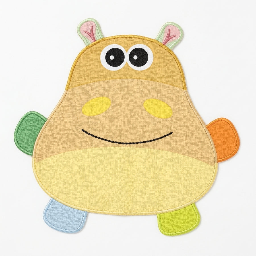 CUTE SLEEPY MONSTER BABY PLUSH PILLOW SKY BLUE & ORANGE