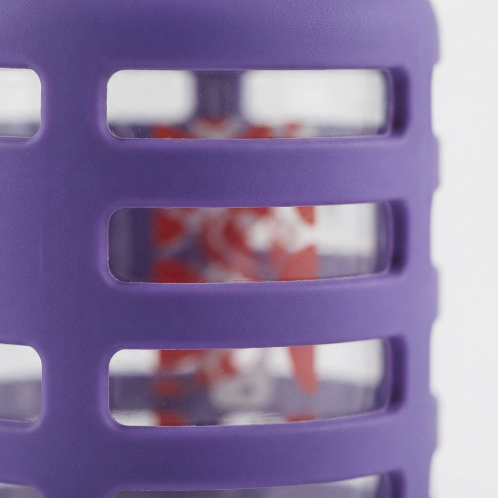 BABY GLASS FEEDER PURPLE YES