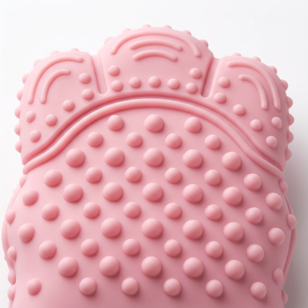 MITTENS TEETHER SILICONE BABY PINK ONLY BABY