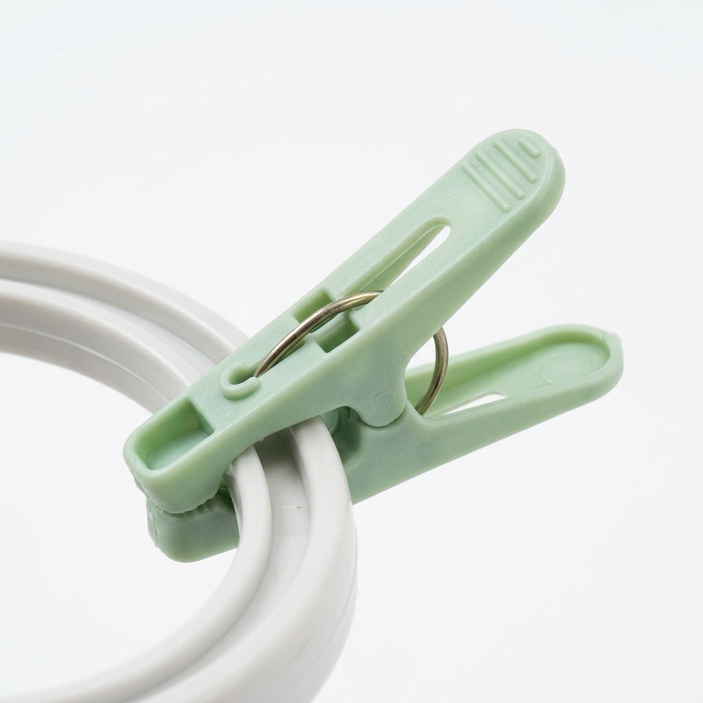 Premium Flower Shape Baby Laundry Hanger 18 Heavy Duty Clips Light Green