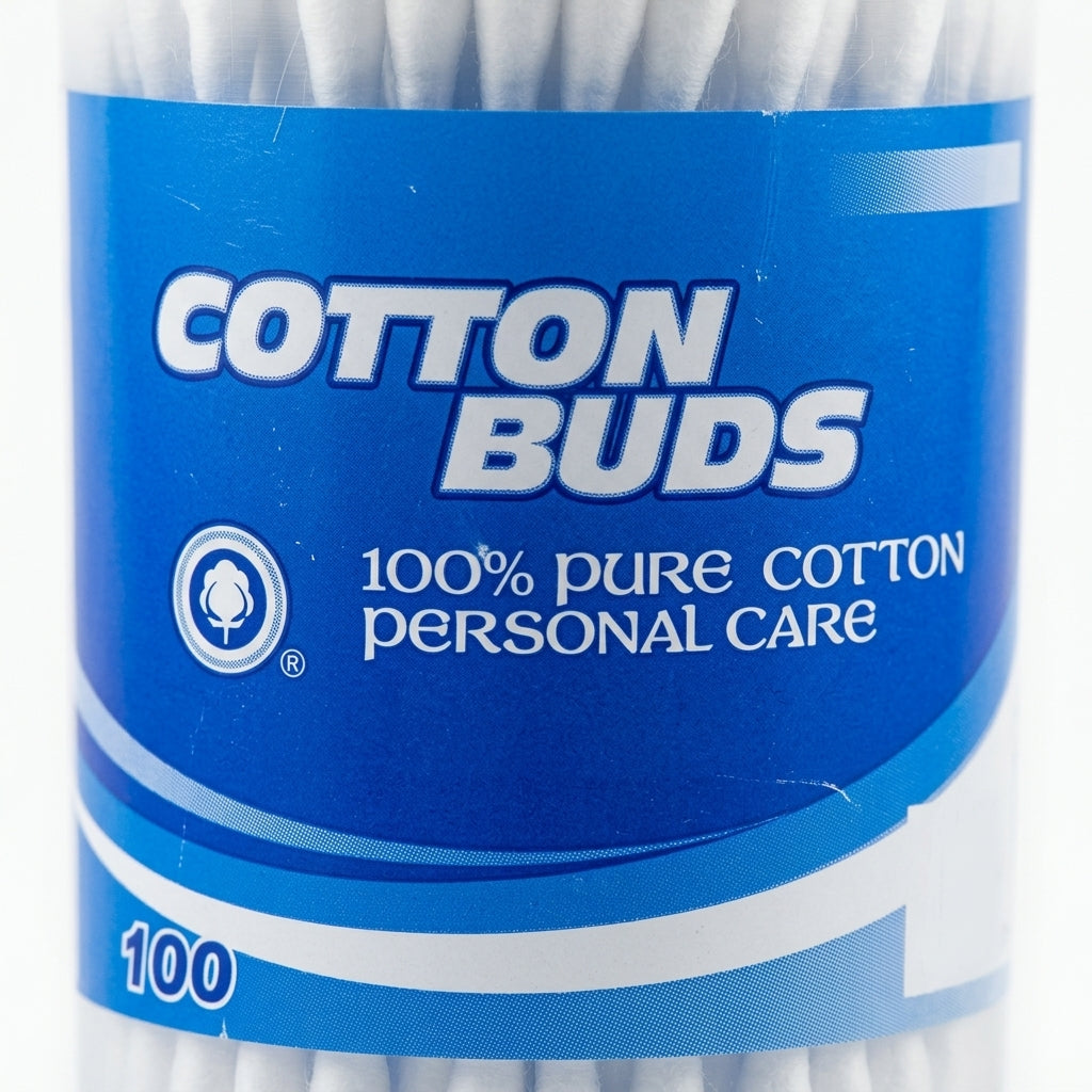 TOPTIP 100PCS COTTON BUDS ROUND BOX