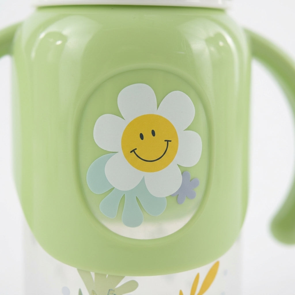 BABY PLASTIC FEEDER BOTTLE BEAR GREEN