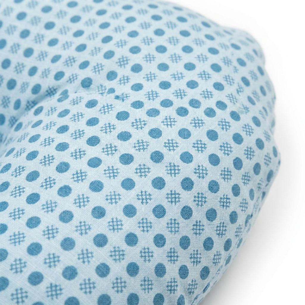BABY HEAD SHAPER PILLOW DOTED PRINT GREEN