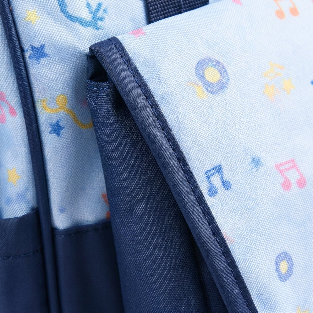 Sun Baby Bag 4-Piece Zig Zag Safari Print Navy Blue