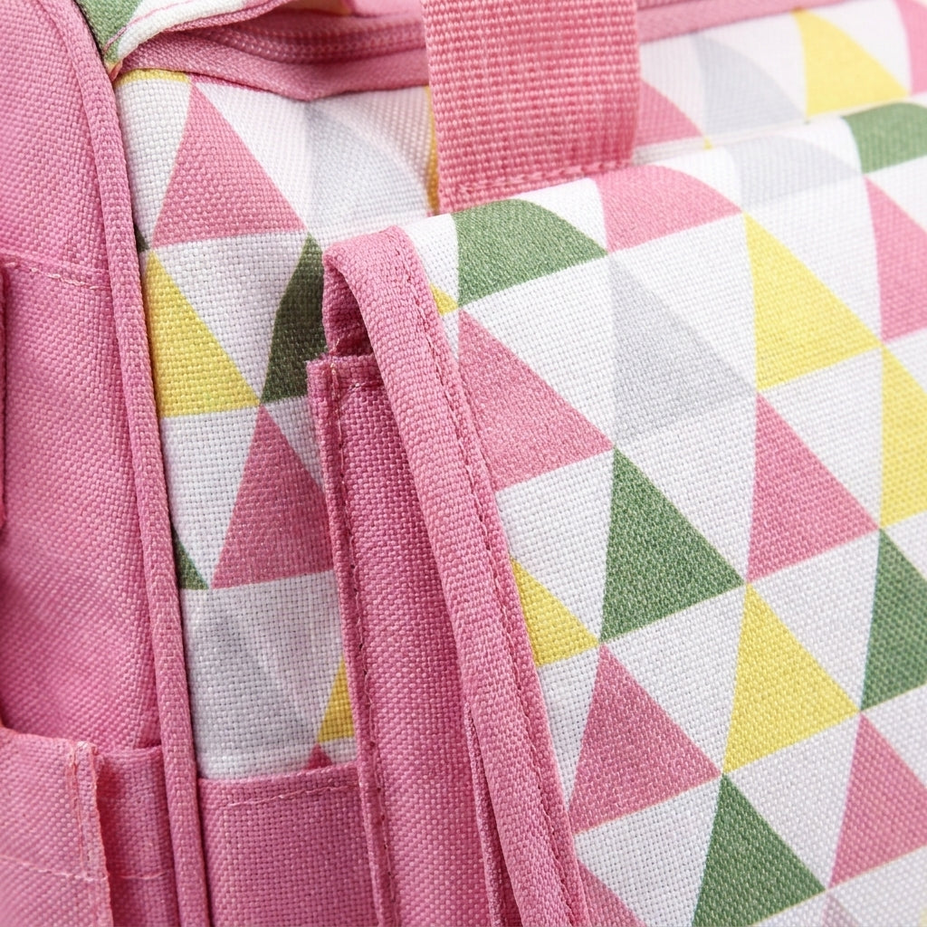 Sun Baby Bag 4-Piece Zig Zag Pink