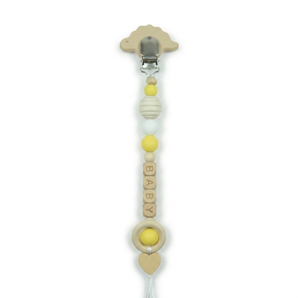 BABY WOODEN CHAIN YELLOW