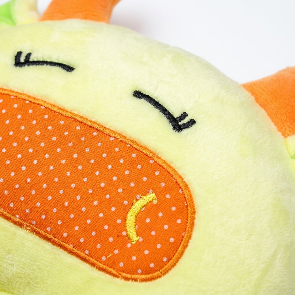 BABY PILLOW SLEEPY OWL YELLOW