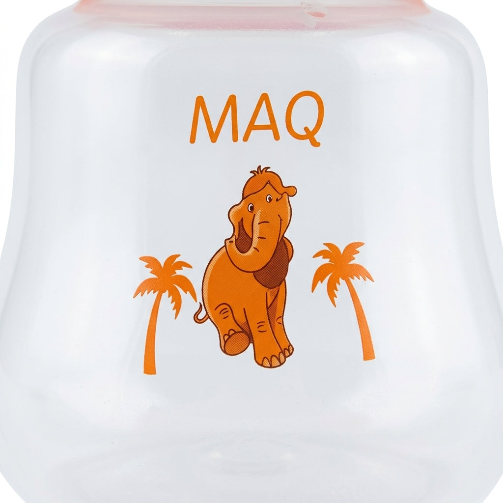 BABY FEEDING BOTTLE ELEPHANT ORANGE MAQ