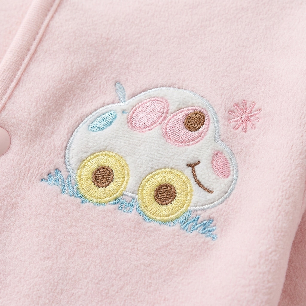 BABY SUIT 5 PIECES SET BABY CAR PINK COLOR KOTRAI