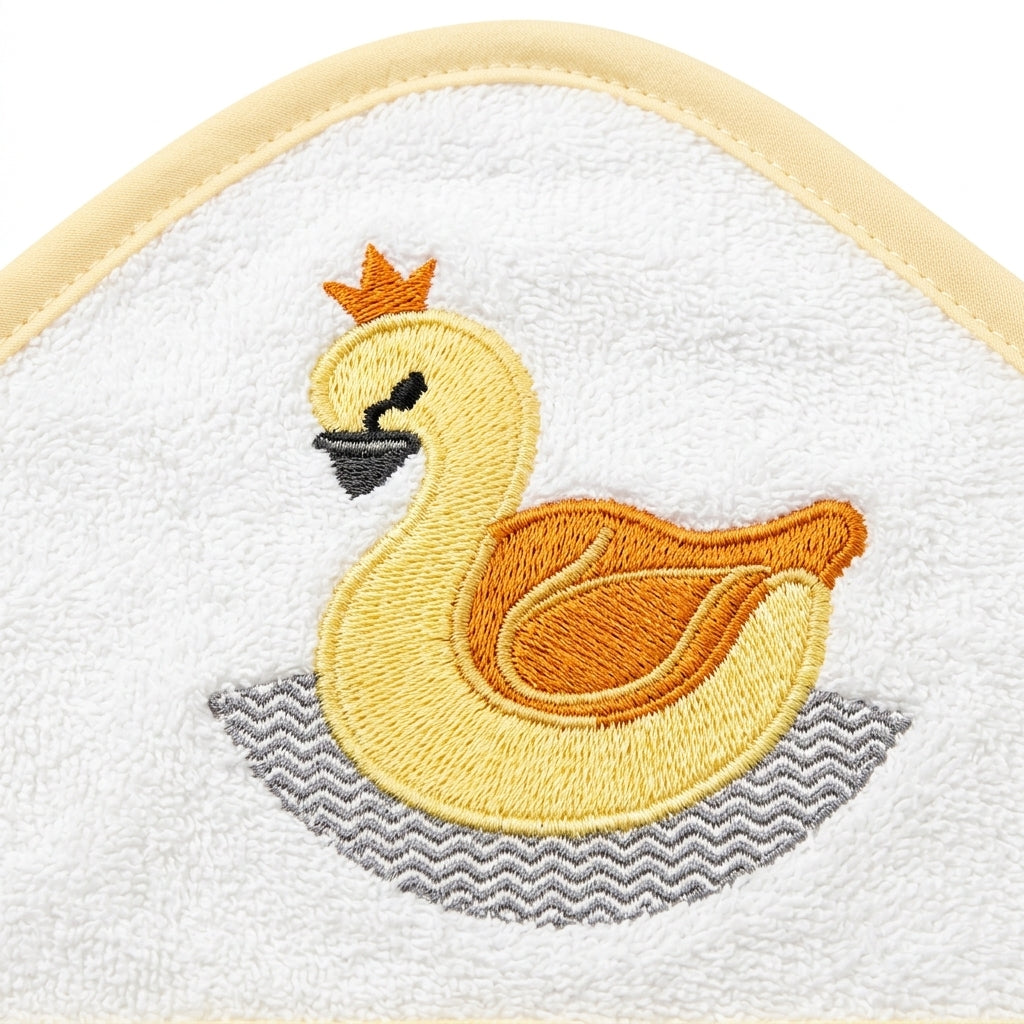 SENIORS BABY BATH TOWEL DUCK WHITE