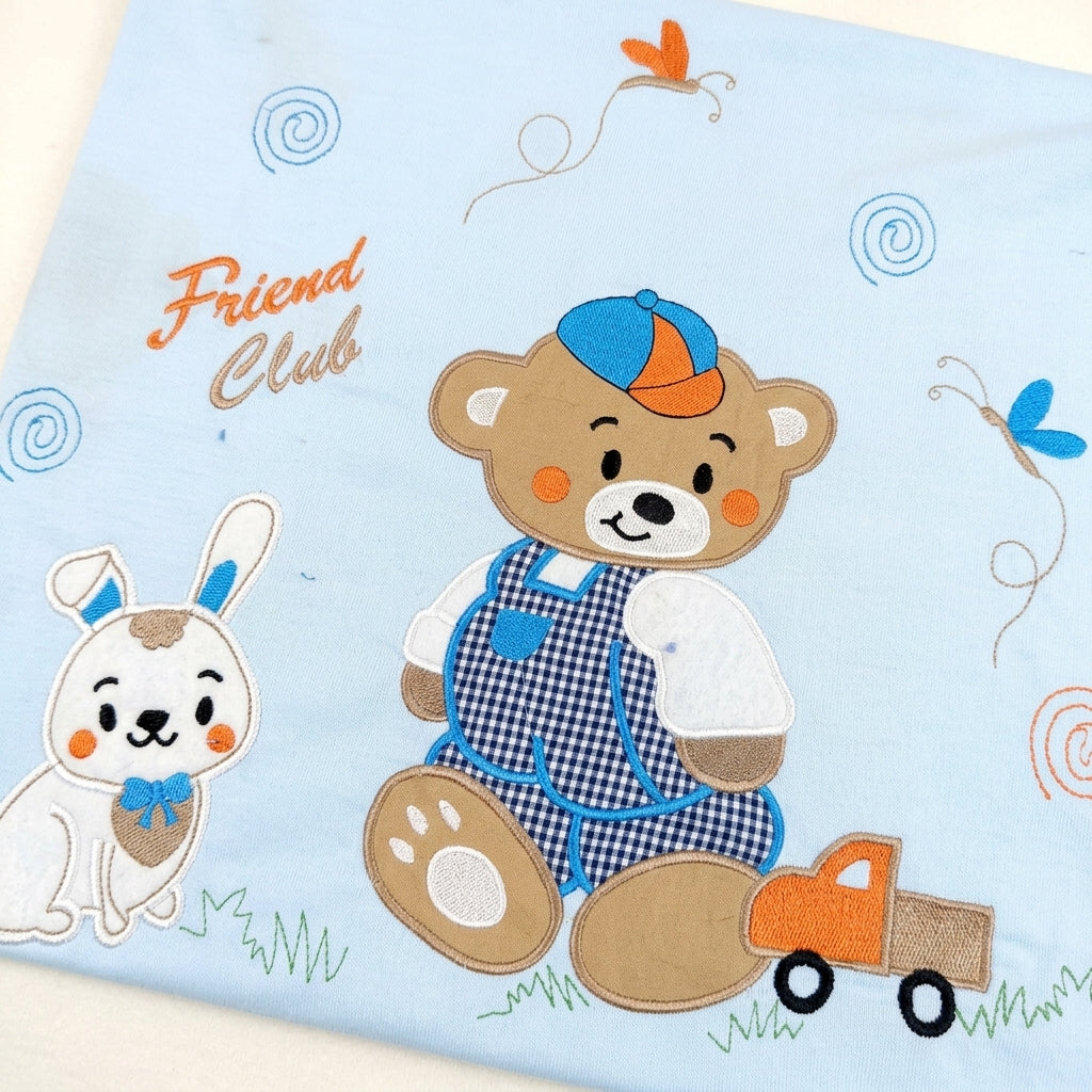 SUNNY BABY WRAPPING SHEET BEAR BLUE