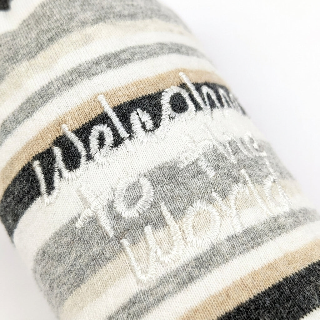 BABY FEEDER COVER WELCOME TO THE WORLD GREY