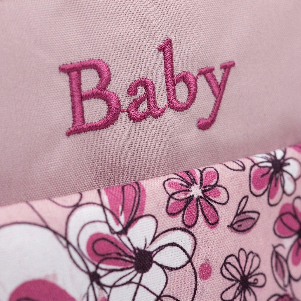 Baby Bag China Double Bear Pink
