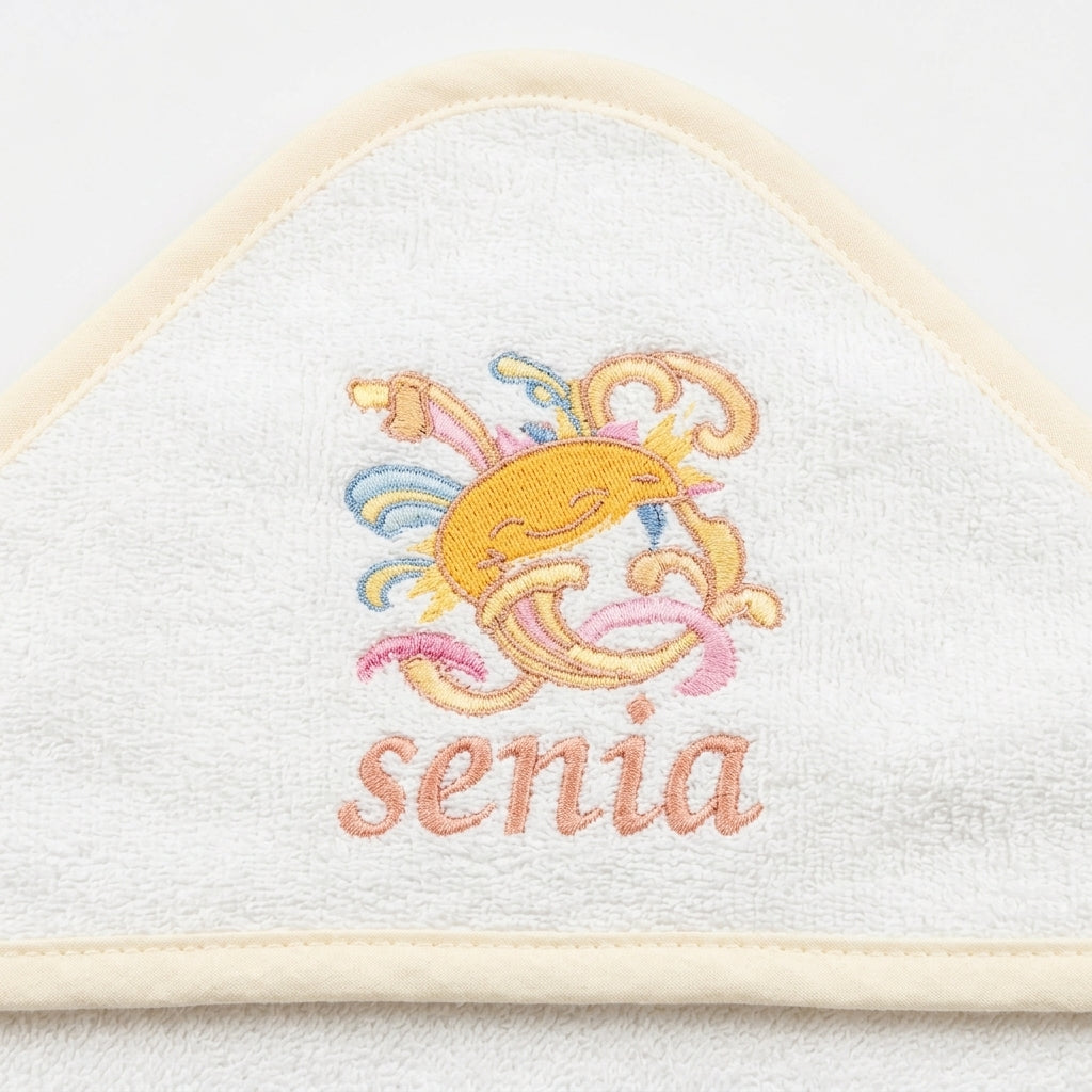 SENIORS BABY BATH TOWEL DOLPHIN PINK
