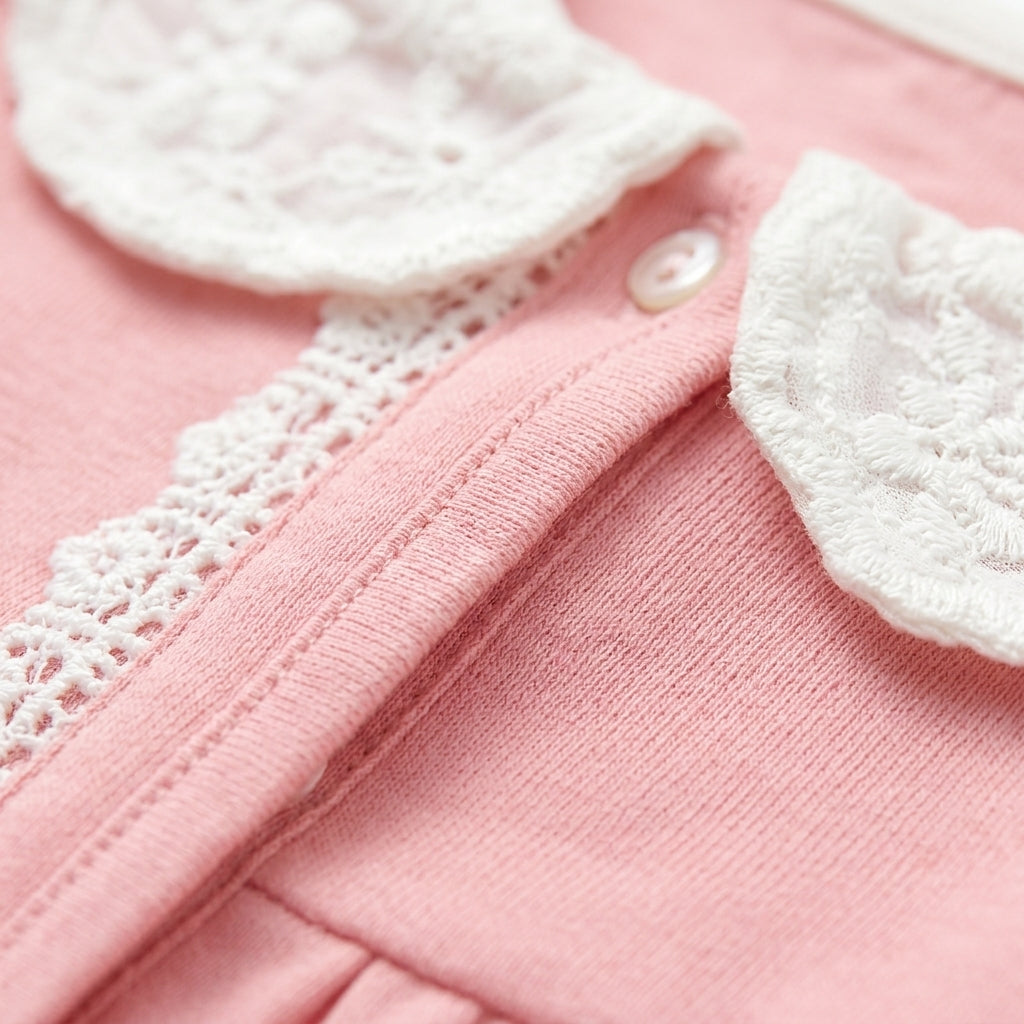 5 Piece Newborn Gift Set for Baby Girl Pink
