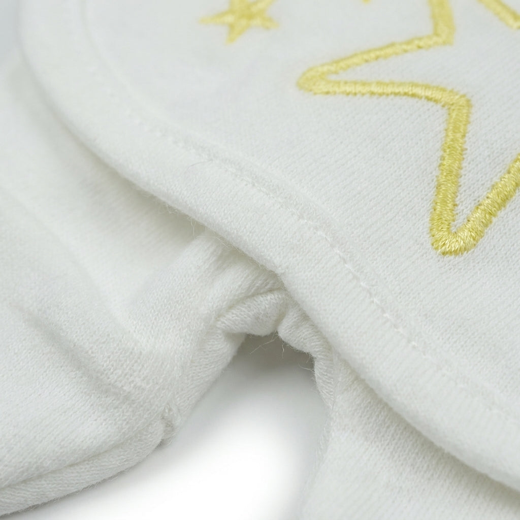BABY Bib SET 3PCS STAR WHITE
