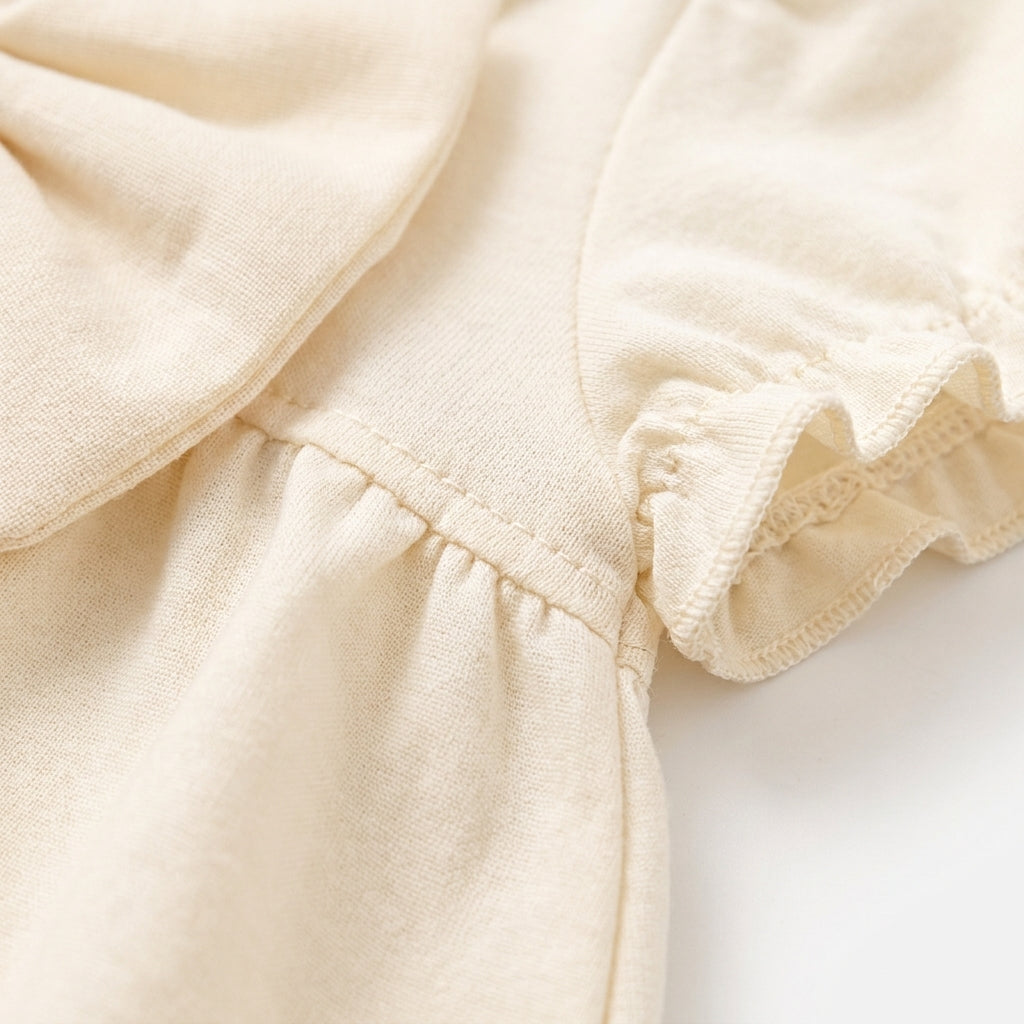 IMPORTED BABY GIRLS ELEGANT PARTY WEAR NET FROCK BOW