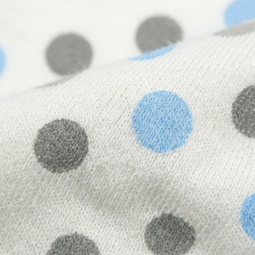 BABY WRAPPING SHEET LION DOTED GREY
