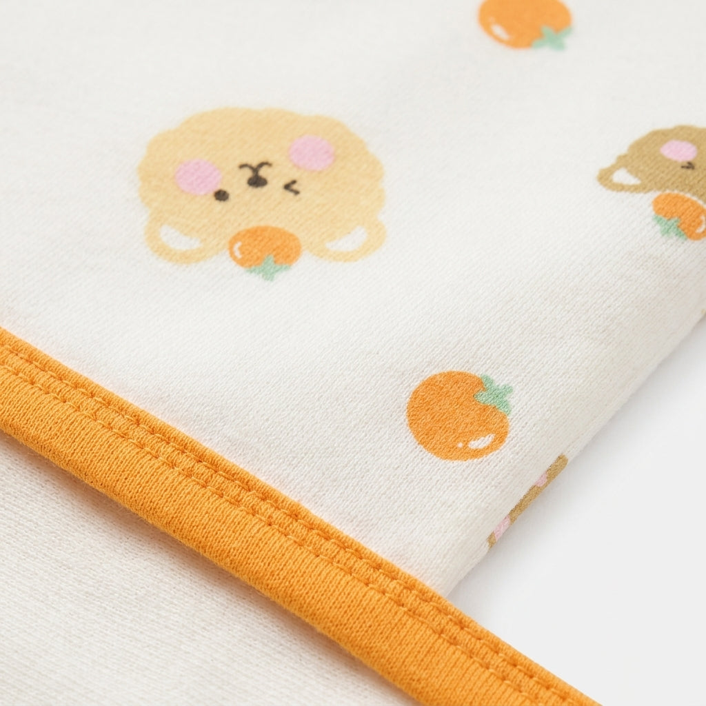 BABY WRAPPING SHEET LOVELY BEAR MUSTARD