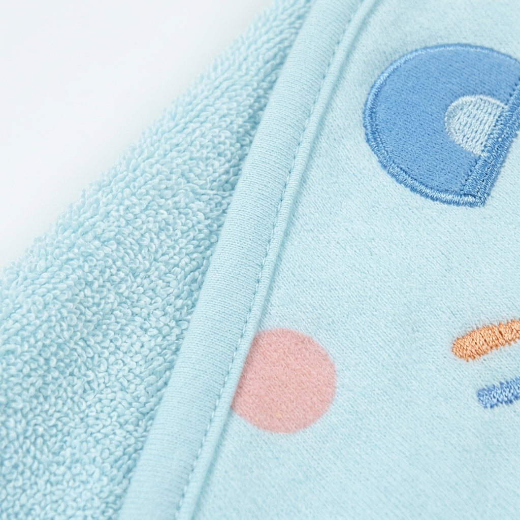 Wrapping Sheet - Thailand Cotton Cat, Blue | Mami Baby