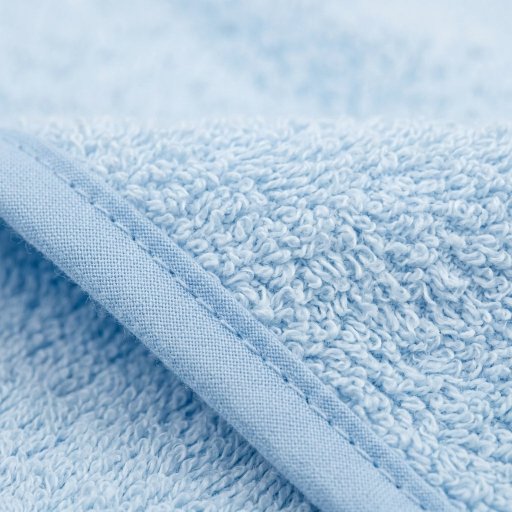 BABY BATH TOWEL+4PCS FACETOWEL FROG BLUE