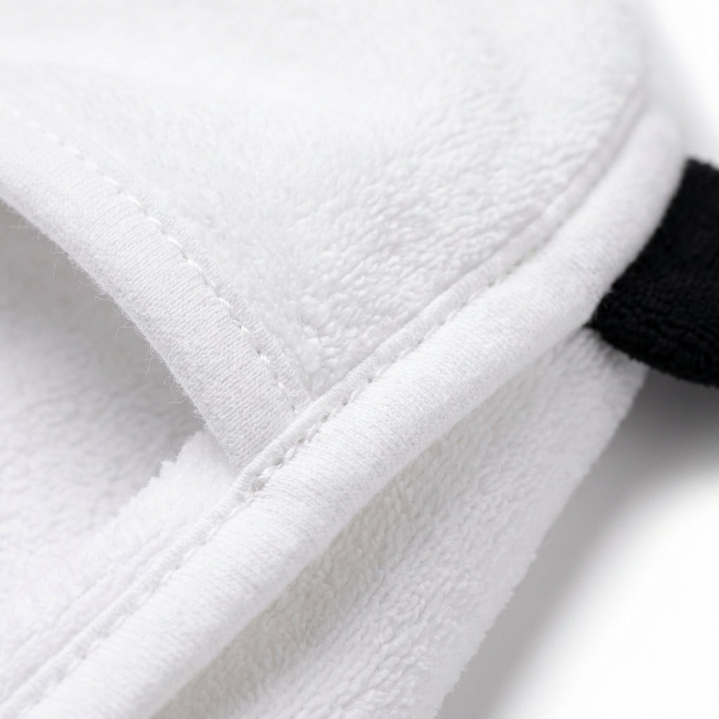 BABY HOODED BATH TOWEL 1 PCS PANDA WHITE