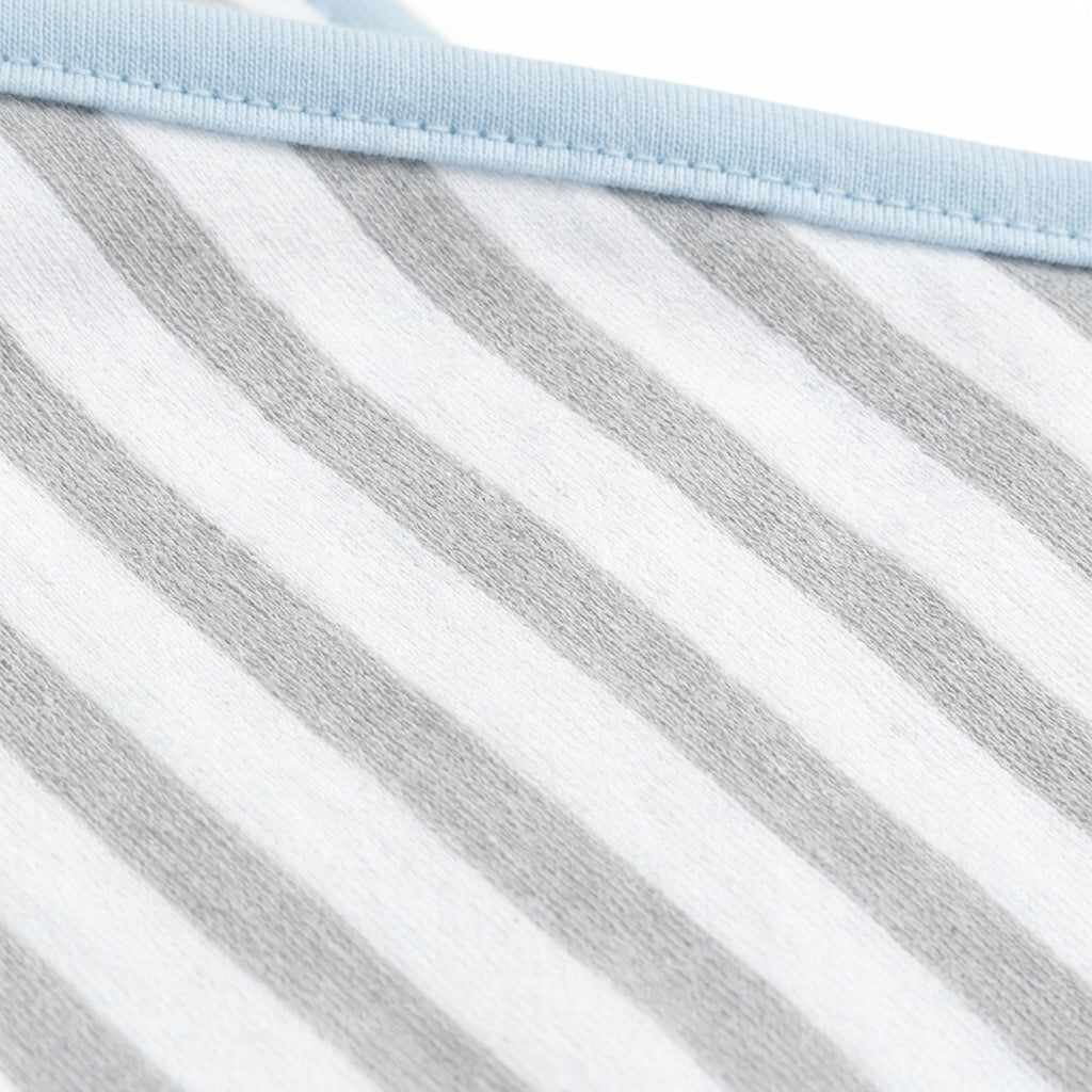 BABY HOODED BATHTOWEL ELEPHANT GREY