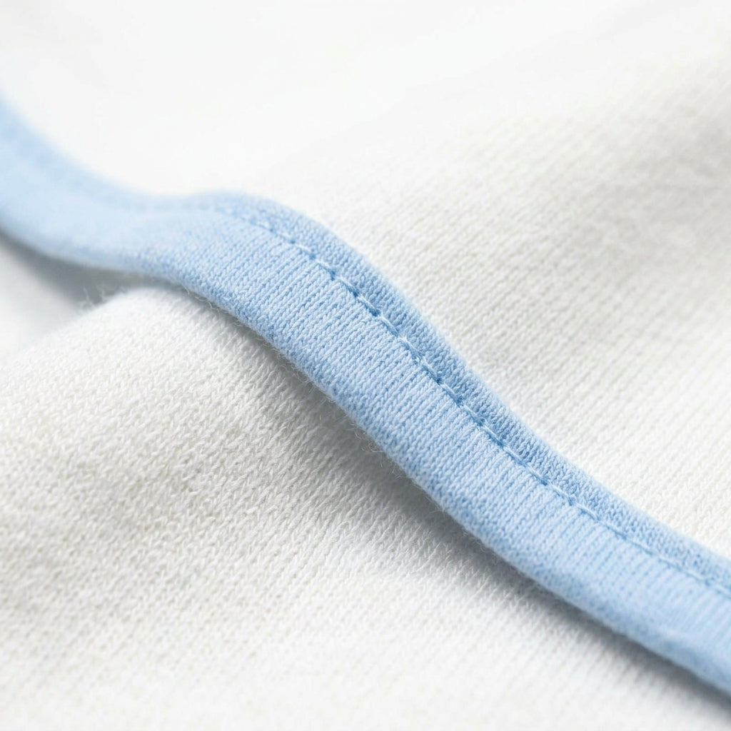 BABY ADJUSTABLE SWADDLE RAINBOW TEDDY BEAR BLUE