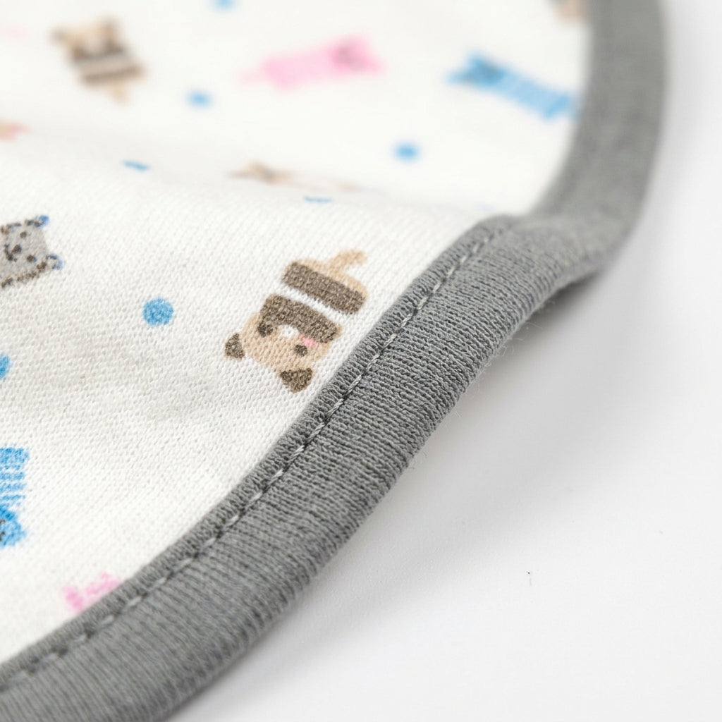 Kidzo Swaddleme Baby Wrap Animal Print Blue (7-14lbs)