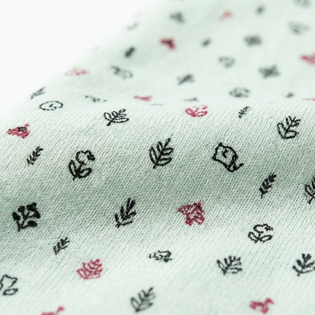 SOFT FABRIC BABY SWADDLE WRAP MINT GREEN MICKEY & HEART PRINT KIDZO