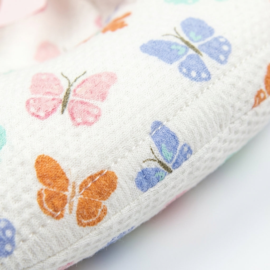 AIFEIER PREMIUM BREATHABLE BABY HEAD SHAPING PILLOW BUTTERFLY DREAMS