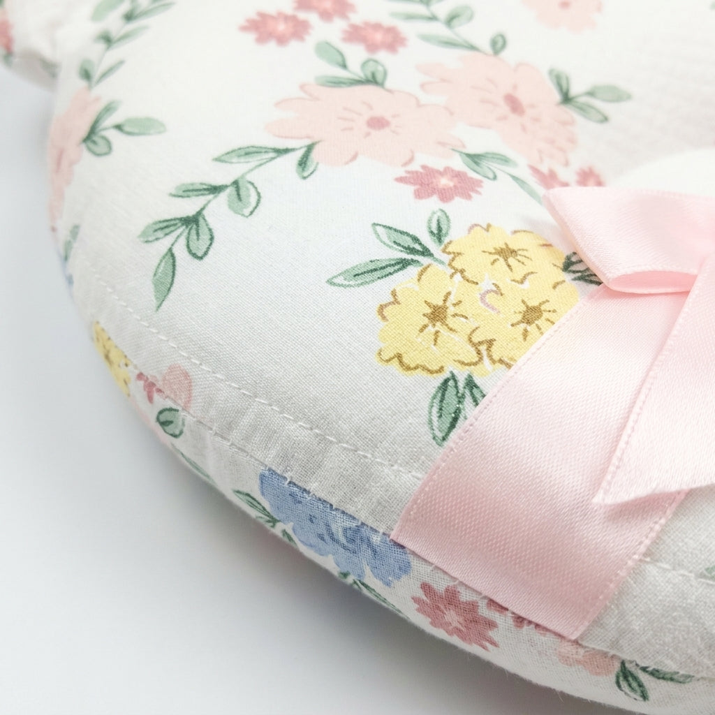AIFEIER PREMIUM BREATHABLE BABY HEAD SHAPING PILLOW FLORAL PRINT